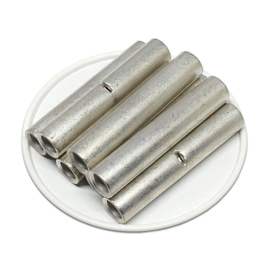 4 AWG Non Insulated Butt Splice Connectors, 2 1/4" Length, UL Approved, 10 Pieces - BNT22-58 - Image 2