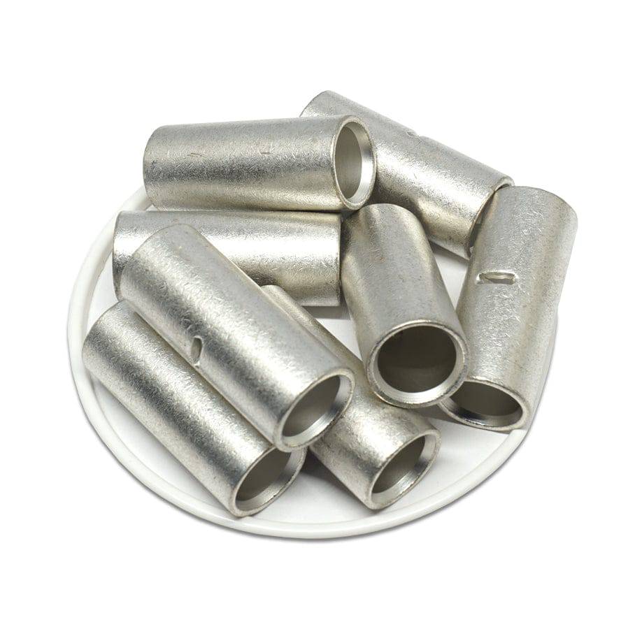 BNT60 - 1/0 AWG Non Insulated Butt Splice Connectors, 1 7/16" Length, UL Approved, 10 Pieces - Image 2