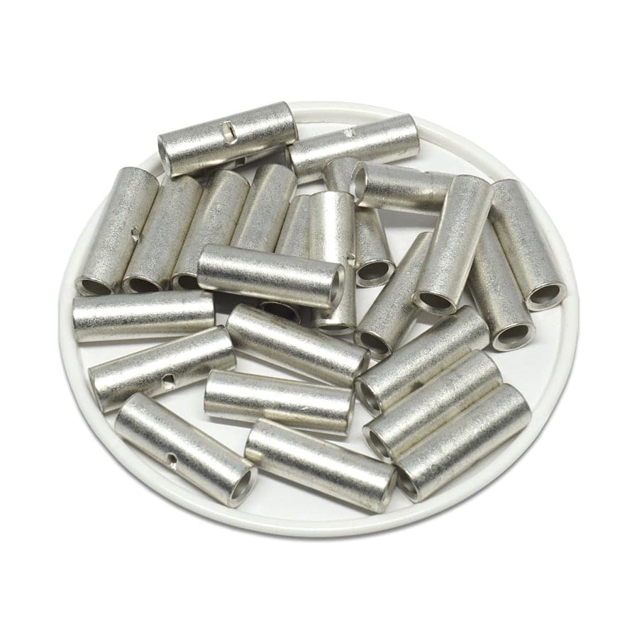 8 AWG Non Insulated Butt Splice Connectors, 13/16" Length, UL Approved, 25 Pieces - BNT8 - Image 2