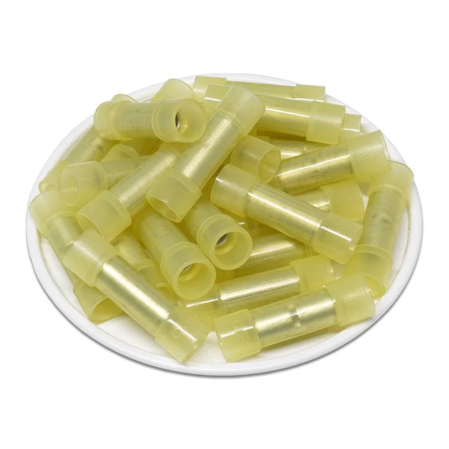 BNYFS5 - 12 to 10 AWG Nylon Insulated Butt Splice Connectors, Flared, 50 Pieces