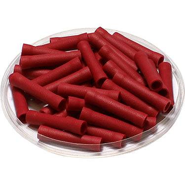 BV1 - 22 to 16 AWG Vinyl PVC Insulated Butt Splice Connectors, Flared, 100 Pieces