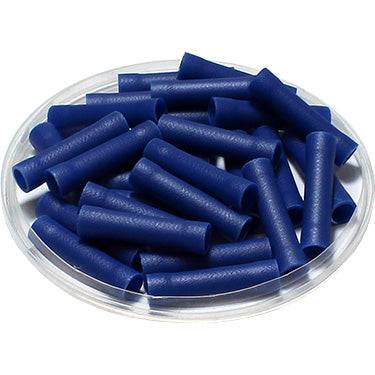 BVS2 - 16 to 14 AWG Vinyl PVC Insulated Butt Splice Connectors, Flared, 100 Pieces