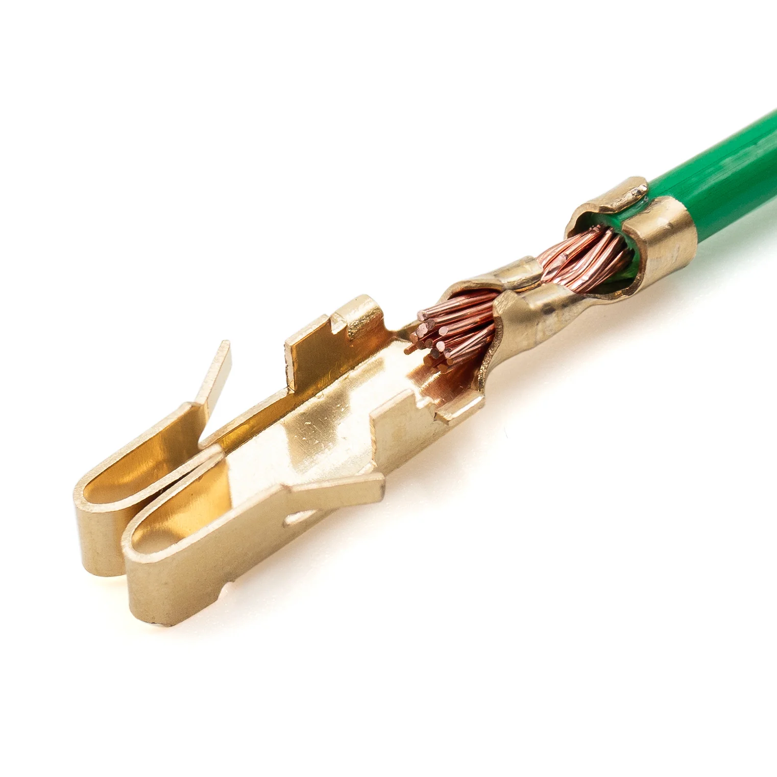 18 to 16 AWG BX2201-2 Brass Fuse Box Terminal, Vehicle Instrument Plug, Spring Terminal Block, 100 Pieces - Image 2