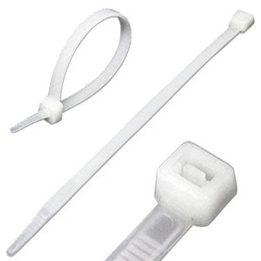 CTI180N - 7" Intermediate Cable Ties, 40-lb Tensile Strength, Natural, 100-Pack