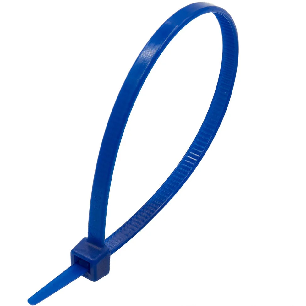 CTM100BL - 4" Miniature Cable Ties, 18-lb Tensile Strength, Blue, 100-Pack