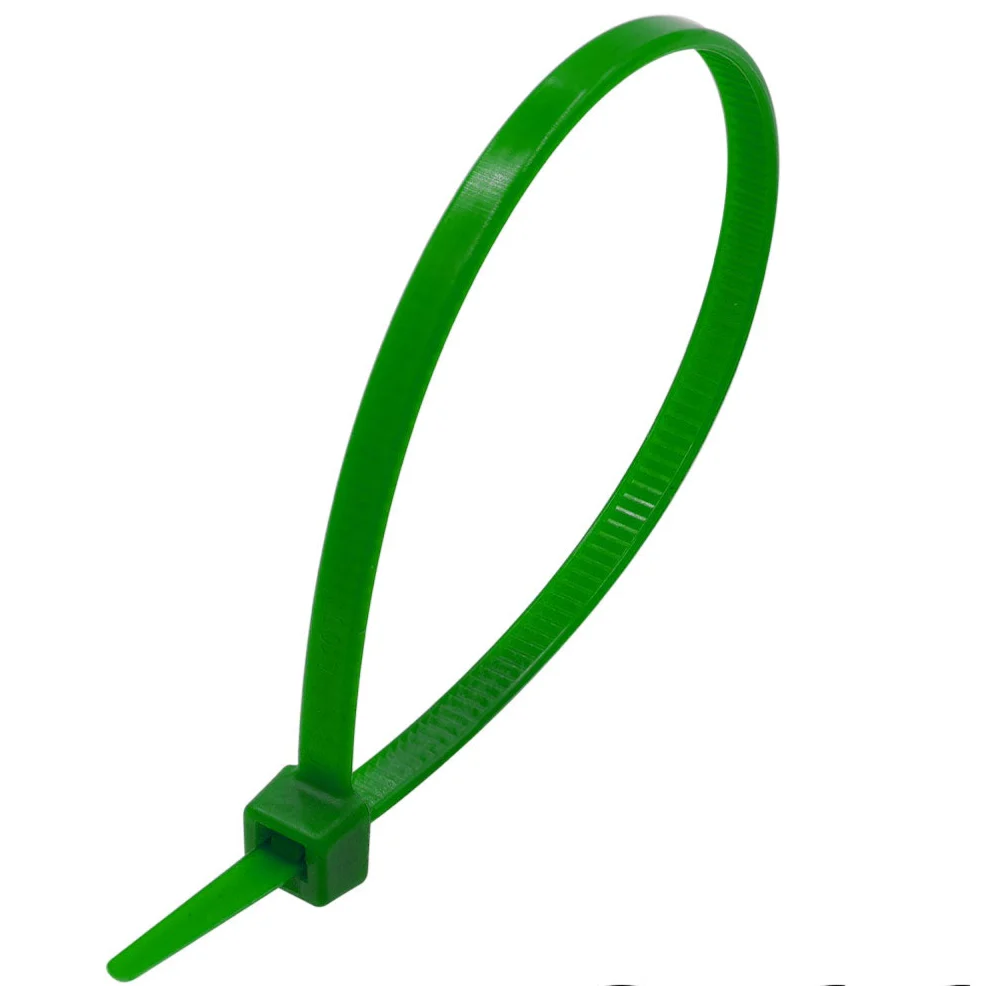 CTM100GN - 4" Miniature Cable Ties, 18-lb Tensile Strength, Green, 100 Pieces