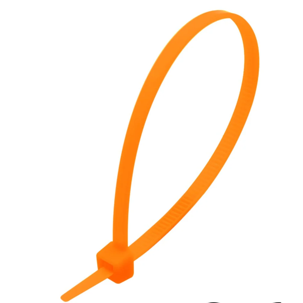 CTM100OR - 4" Miniature Cable Ties, 18-lb Tensile Strength, Orange, 100 Pieces