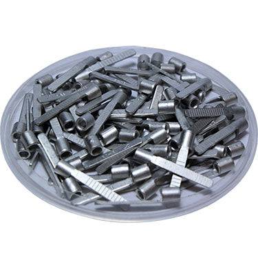 16 to 14 AWG Non Insulated Blade Terminals, 3/8" Blade Length x 1/16" Width, 100 Pieces - DBNB2-10