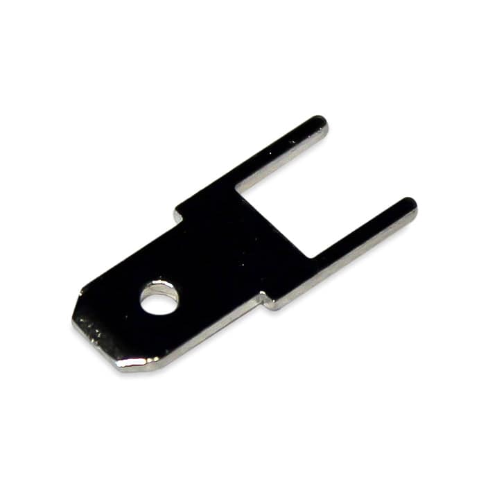 DJ610-4.8-14x0.8-T - Tin Plated Brass Quick Connect Male Solder Connectors, 4.8mm Tab, 100 pieces
