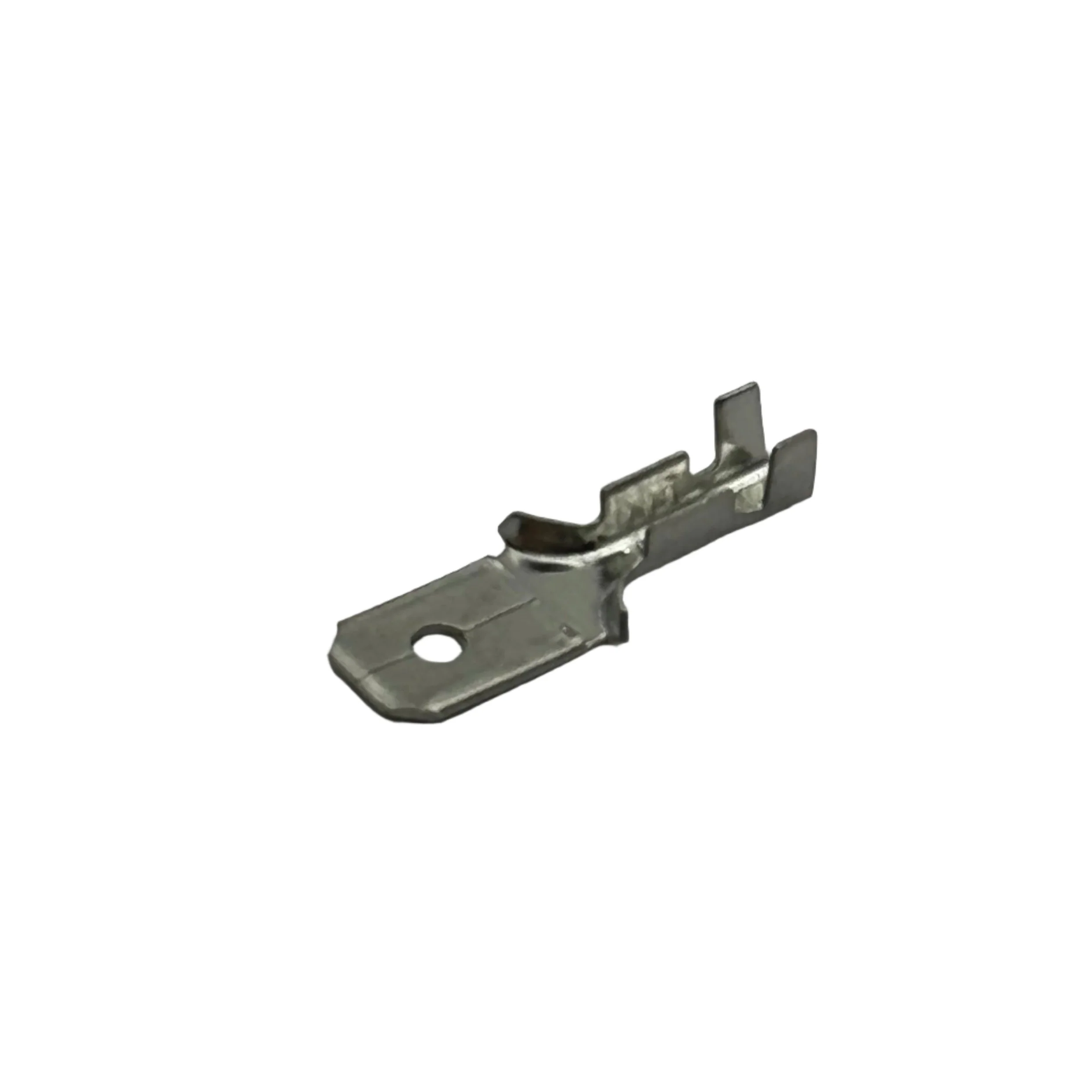 DJ610-6.3x0.8B-T - 18 to 16 AWG Male Quick Disconnects, Tin Plated Brass, 6.3 NEMA Tab, 100 Pieces