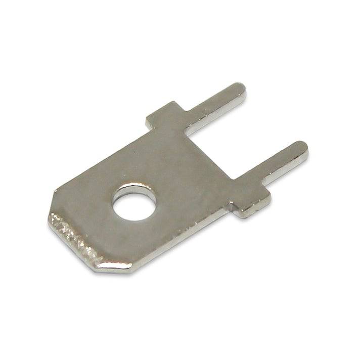 DJ610-2.8-3x0.8-T - Tin Plated Circuit Board Mount Quick Disconnects, 2.8x0.8mm Tab, 100 Pieces
