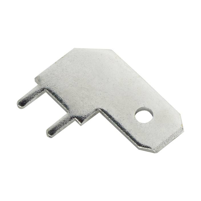 DJ6116-6.3x0.8-T - 6.3mm Tab, Quick Connect Male Solder Connectors, Tin Plated Brass, 100 pieces - Image 2