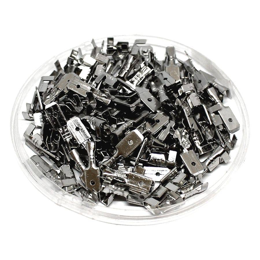 DJ616-4.8x0.8B-T - 18 to 16 AWG Male Quick Disconnects, Tin Plated Brass, NEMA Tab: 4.8, 100 Pieces - Image 3