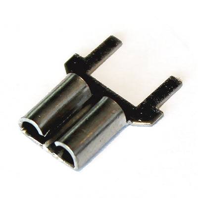 DJ620-C6.3-T - Tin Plated Female Circuit Board Quick Disconnects Connectors 6.3x0.5mm Tab, 100 Pieces