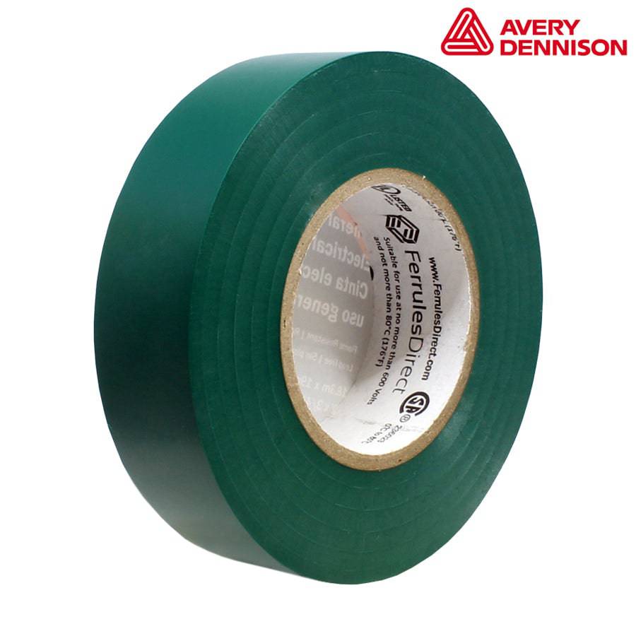 PVC Electrical Tape - 3/4" x 60ft - Green