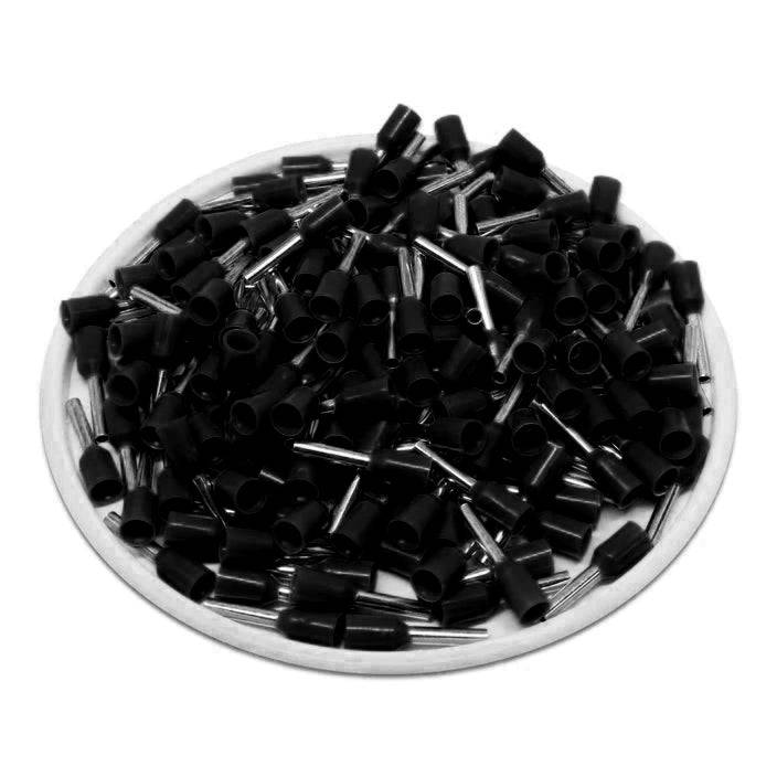 F10008B - 18AWG Insulated Wire Ferrules, 8mm Pin, Black, 500 Pieces - Image 2