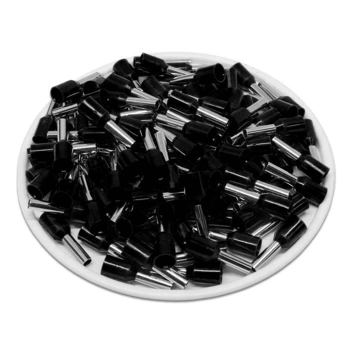 F25008B - 14 AWG Insulated Wire Ferrules, 8mm Pin, Black, 500 Pieces - Image 2