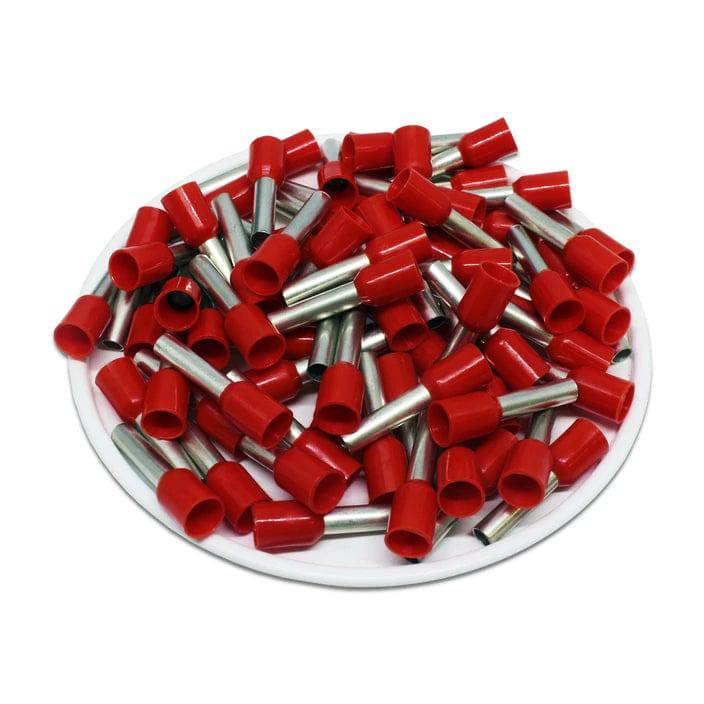 F40012R - 12 AWG Insulated Wire Ferrules, 12mm Pin, Red, 500 Pieces - Image 2