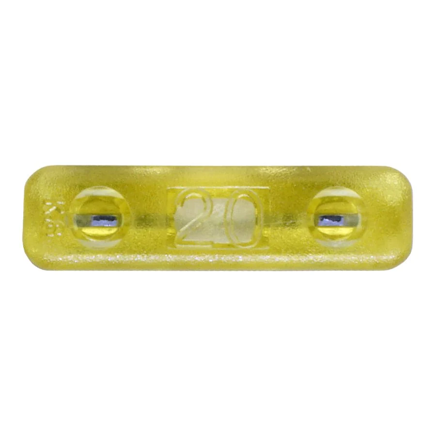 FATC-20A-YELLOW - 20 AMP Automotive Blade Fuses, Marine Blade Fuses, Yellow, 10 Pieces - Image 3