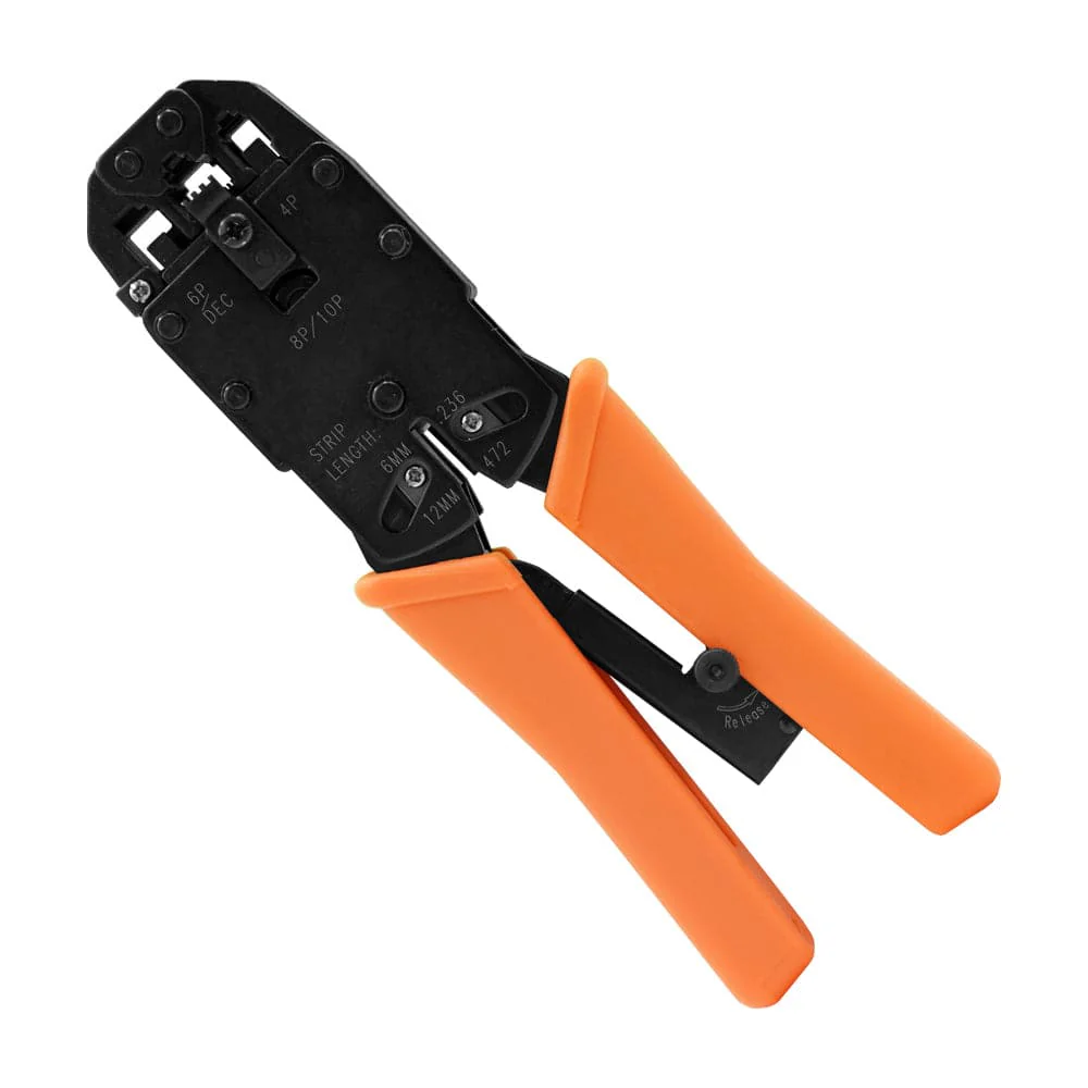 FD200 - Crimp Pliers, High Carbon Steel Crimping Tool for Telecommunications Connectors, 1 Piece