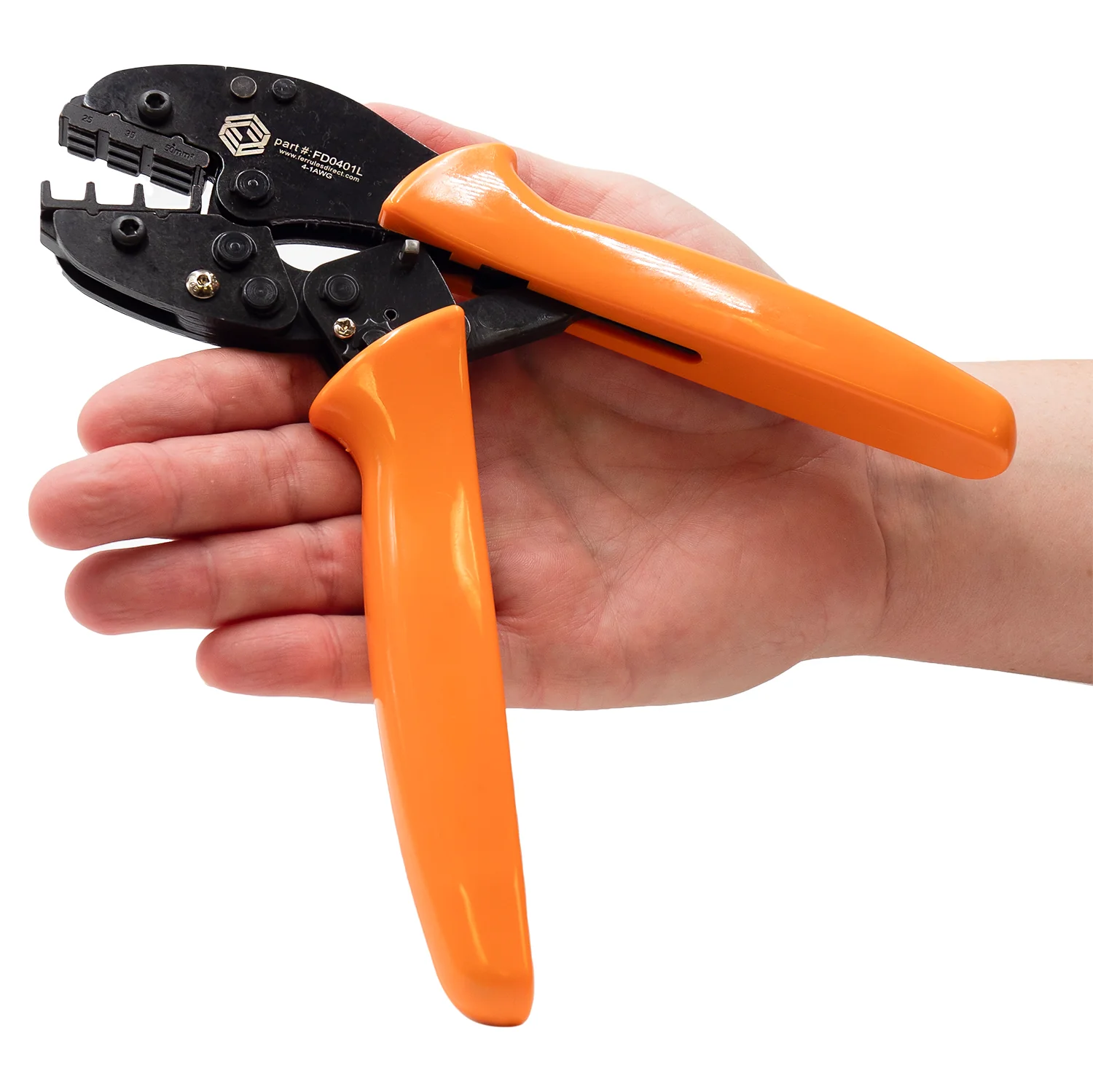 FD0401L - 4 to 1 AWG Wire Ferrules Crimping Tool, Heavy Duty, XL Length - 1 Piece - Image 3
