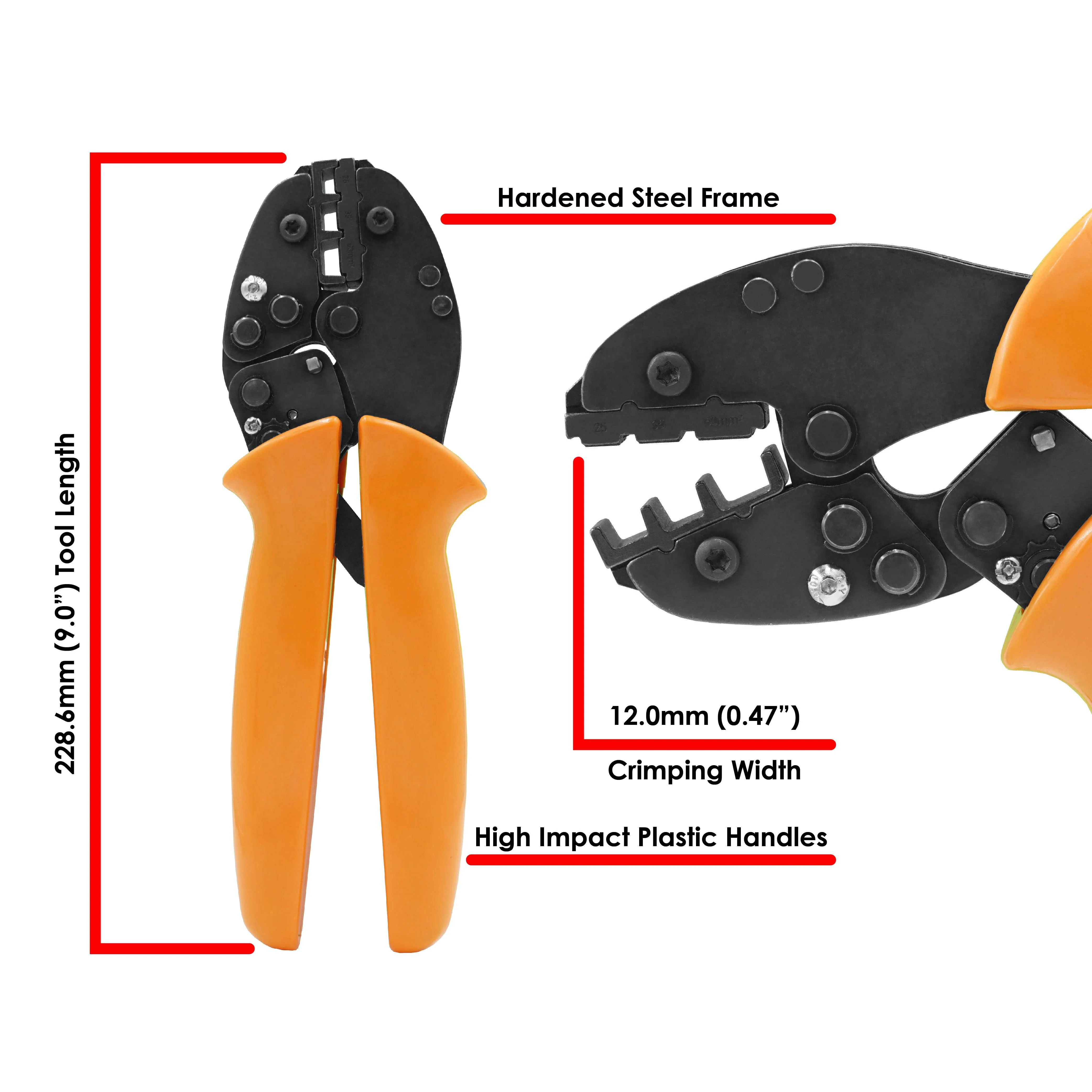 FD0401L - 4 to 1 AWG Wire Ferrules Crimping Tool, Heavy Duty, XL Length - 1 Piece - Image 4