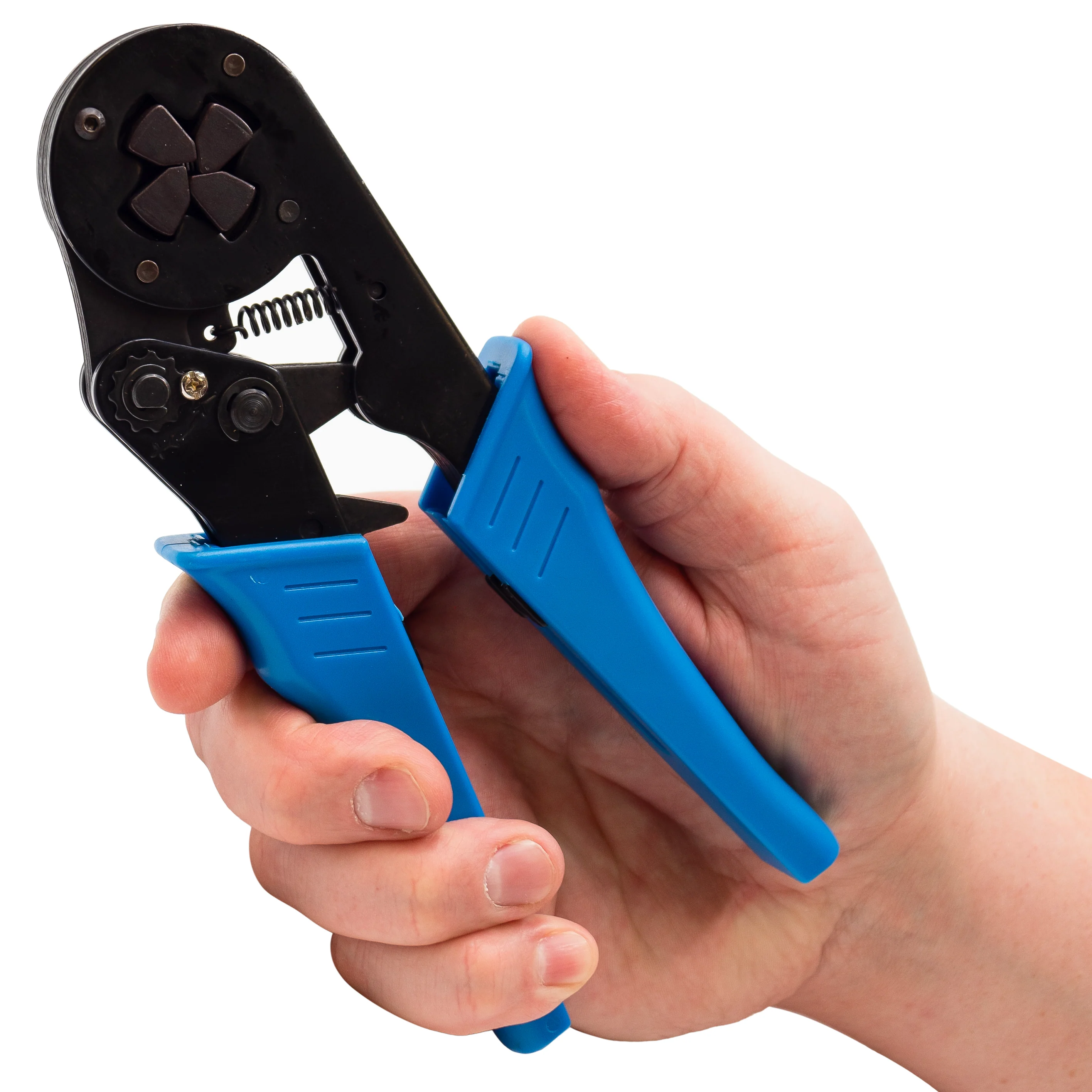 FD1006SQ - 10 to 6 AWG Wire Ferrules Crimping Tool, Self-Adjusting Ratchet, Square Profile, 1 Piece - Image 3