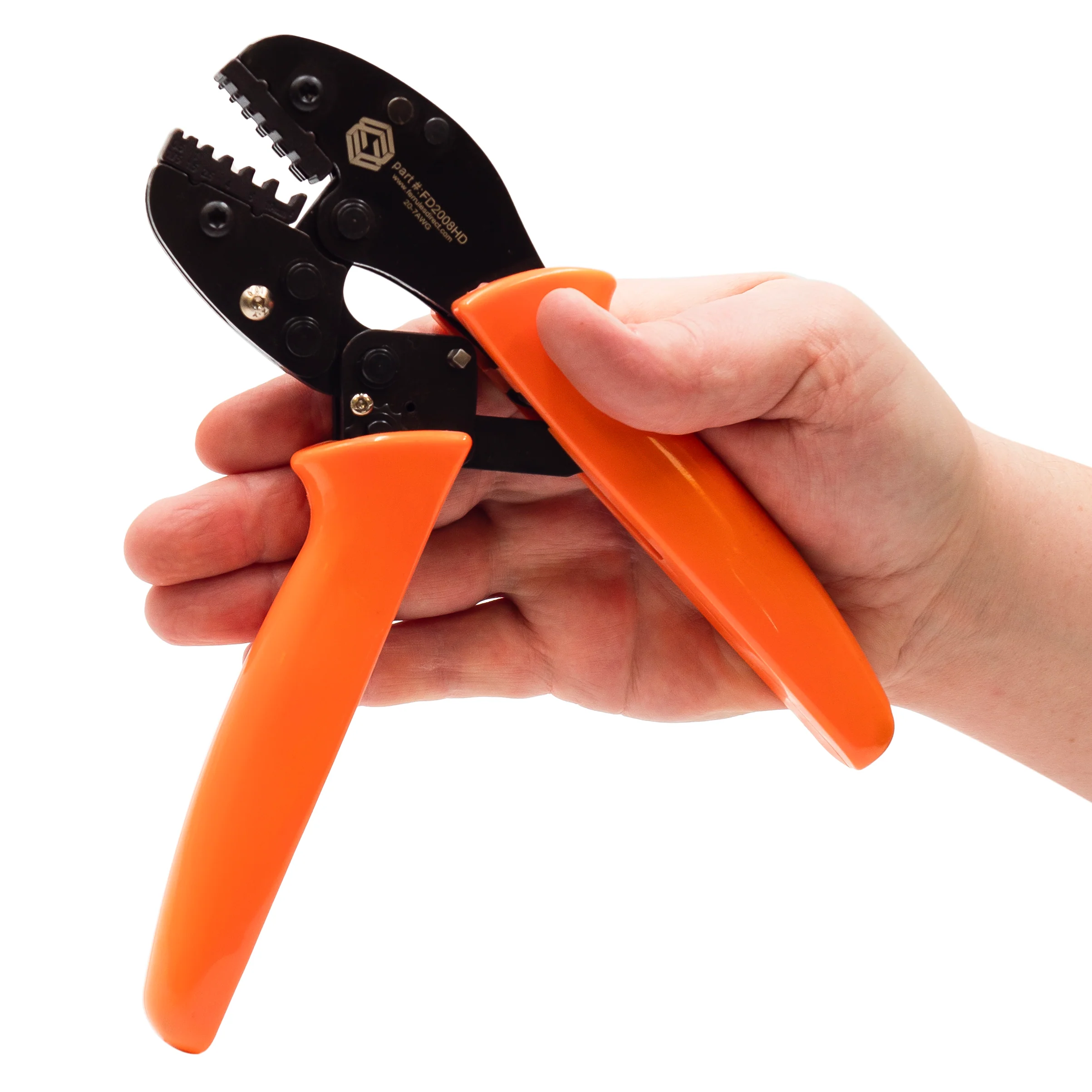 FD2008HD - 20 to 8 AWG Wire Ferrules Crimping Tool, Heavy Duty, Trapezoidal Crimp, 1 Piece - Image 4