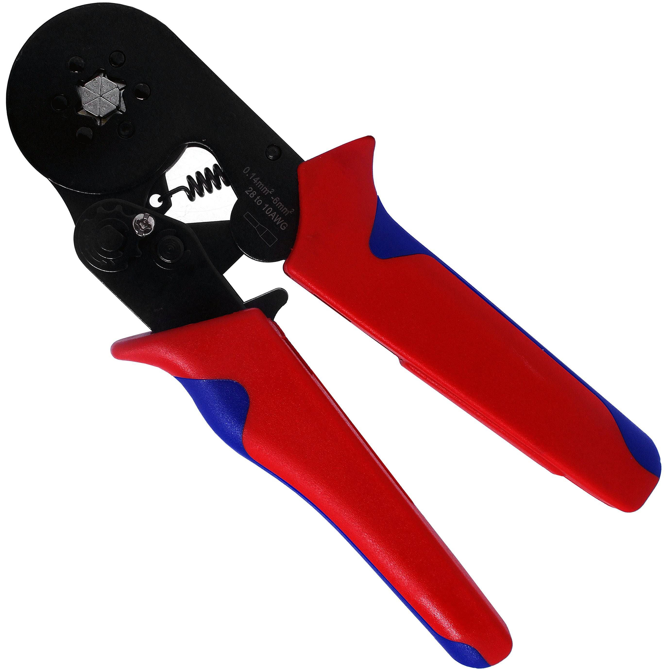 FD2810HX - 28 to 10 AWG Wire Ferrules Crimping Tool, Self-Adjusting Ratchet, Hexagonal Profile, 1 Piece