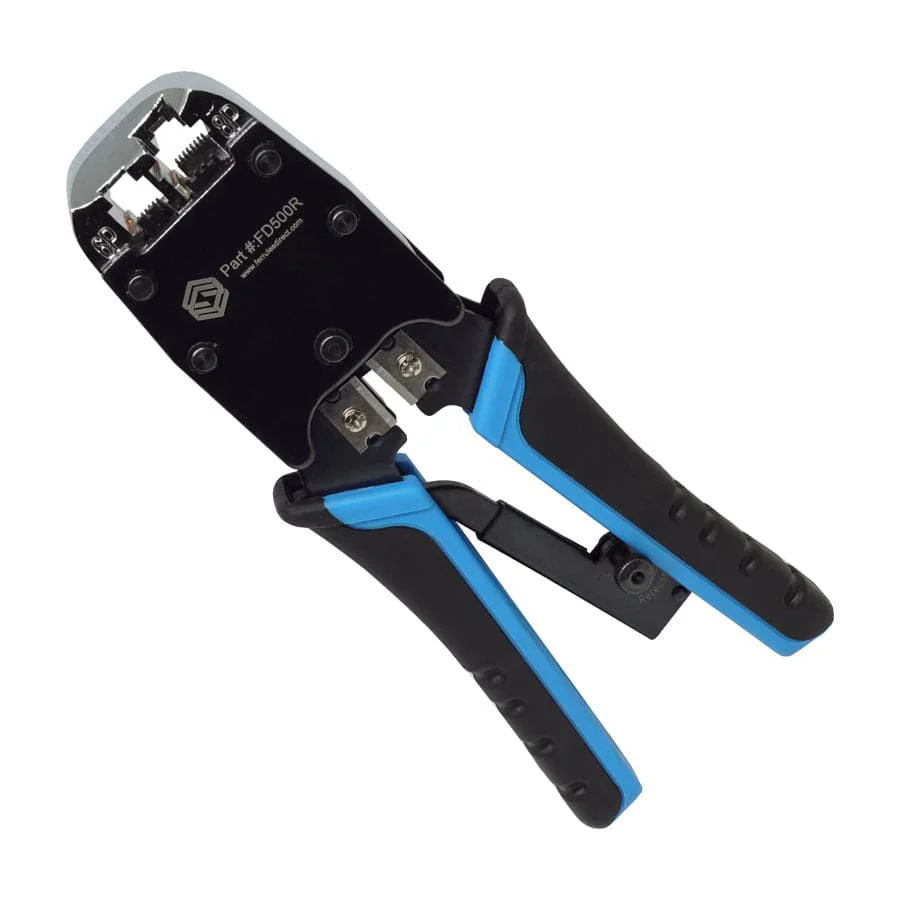 FD500R - CAT5, CAT5E, CAT6 Ethernet & Phone Connectors Crimping Tool, 1 Piece