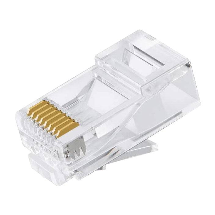 FDCAT56E - RJ45 Connectors for CAT5, CAT5E, and CAT6 Cable, 10 Pieces