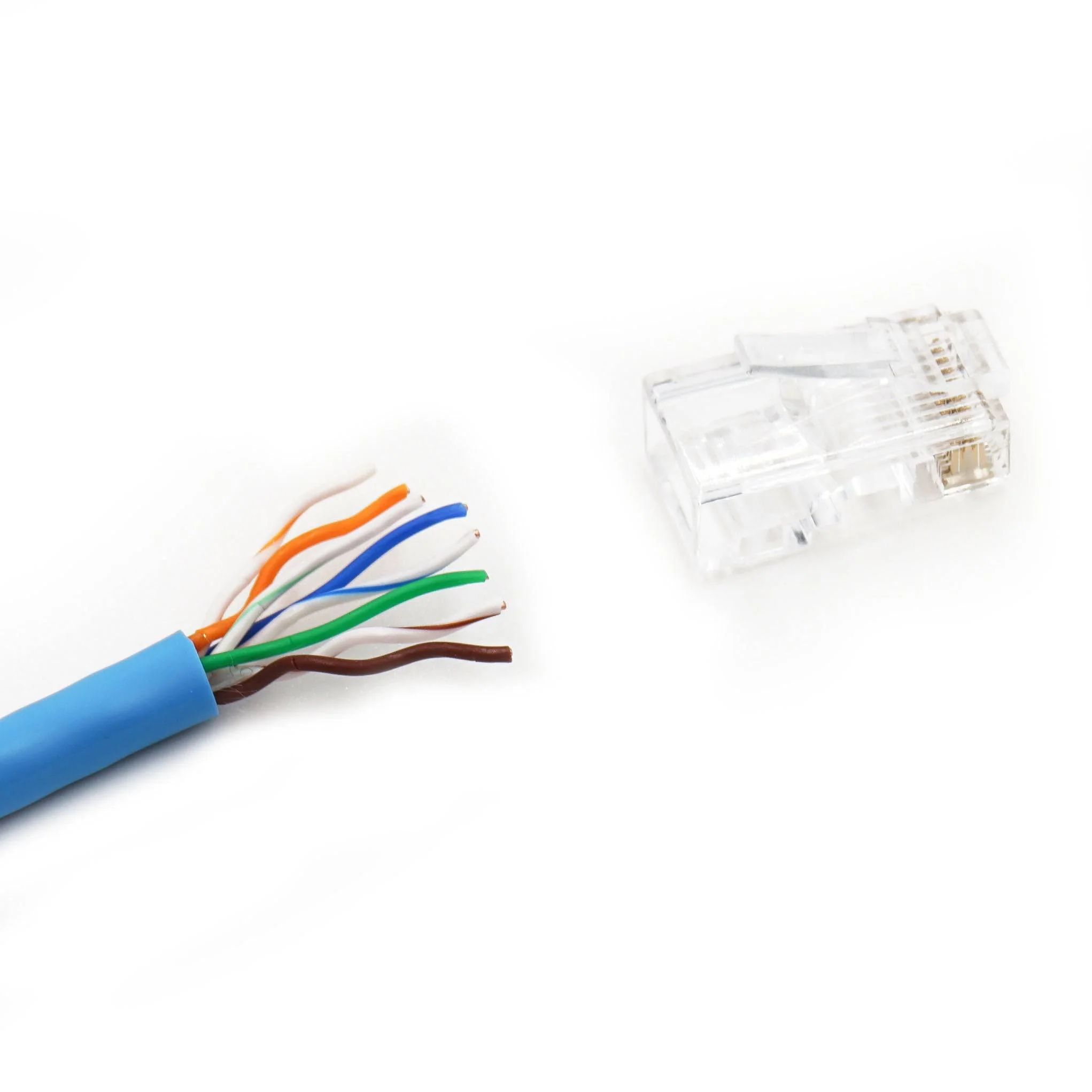 FDCAT56E - RJ45 Connectors for CAT5, CAT5E, and CAT6 Cable, 10 Pieces - Image 2