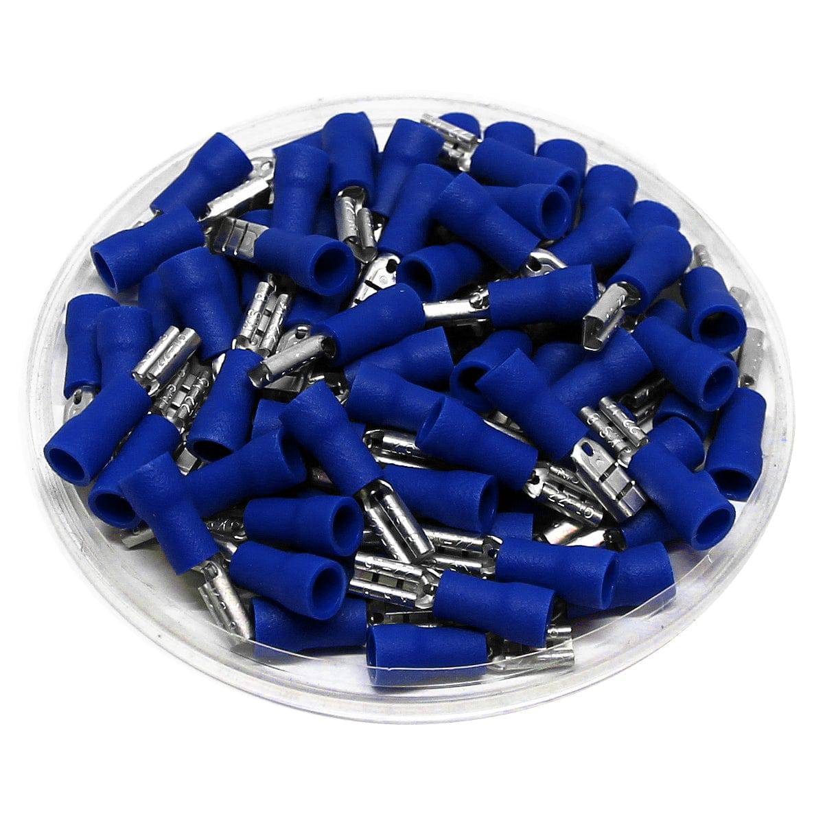 FDD2-110(5) - FEMALE - 16-14AWG Double Crimp Quick Disconnects - Vinyl