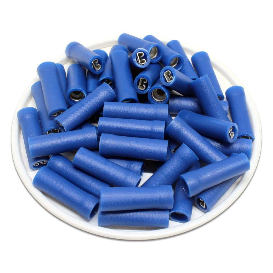 FDFD2-110(8) - Vinyl Fully Insulated Double Crimp Quick Disconnects - 16-14 AWG - Female