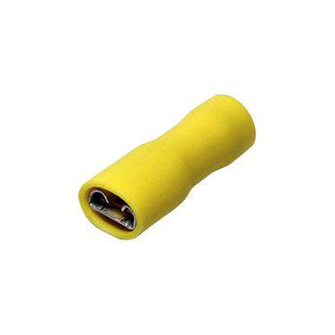 FDFD5-375 - 12-10AWG Fully Insulated Double Crimp Female Quick Disconnects - Vinyl - Image 2