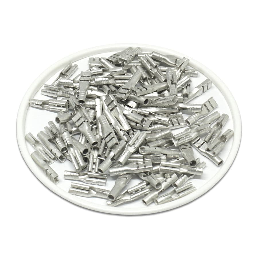FDN1-110(8) - 22-16AWG Non insulated Female Disconnect - .110(8) - 100/pack