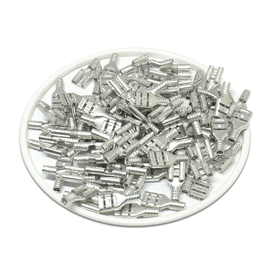 FDN1-187(8) - 22-16AWG Non insulated Female Disconnect - .187(8) - 100/pack