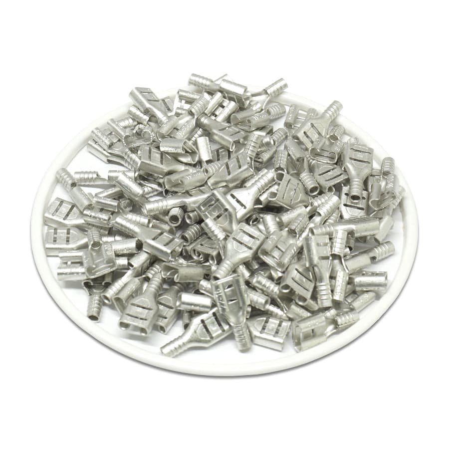 FDN1-205(8) - 22-16AWG Non insulated Female Disconnect - .205(8) - 100/pack