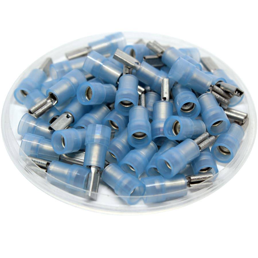 FDNYD2-110(5) - Nylon Insulated Female Quick Disconnects - Double Crimp - 16-14 AWG