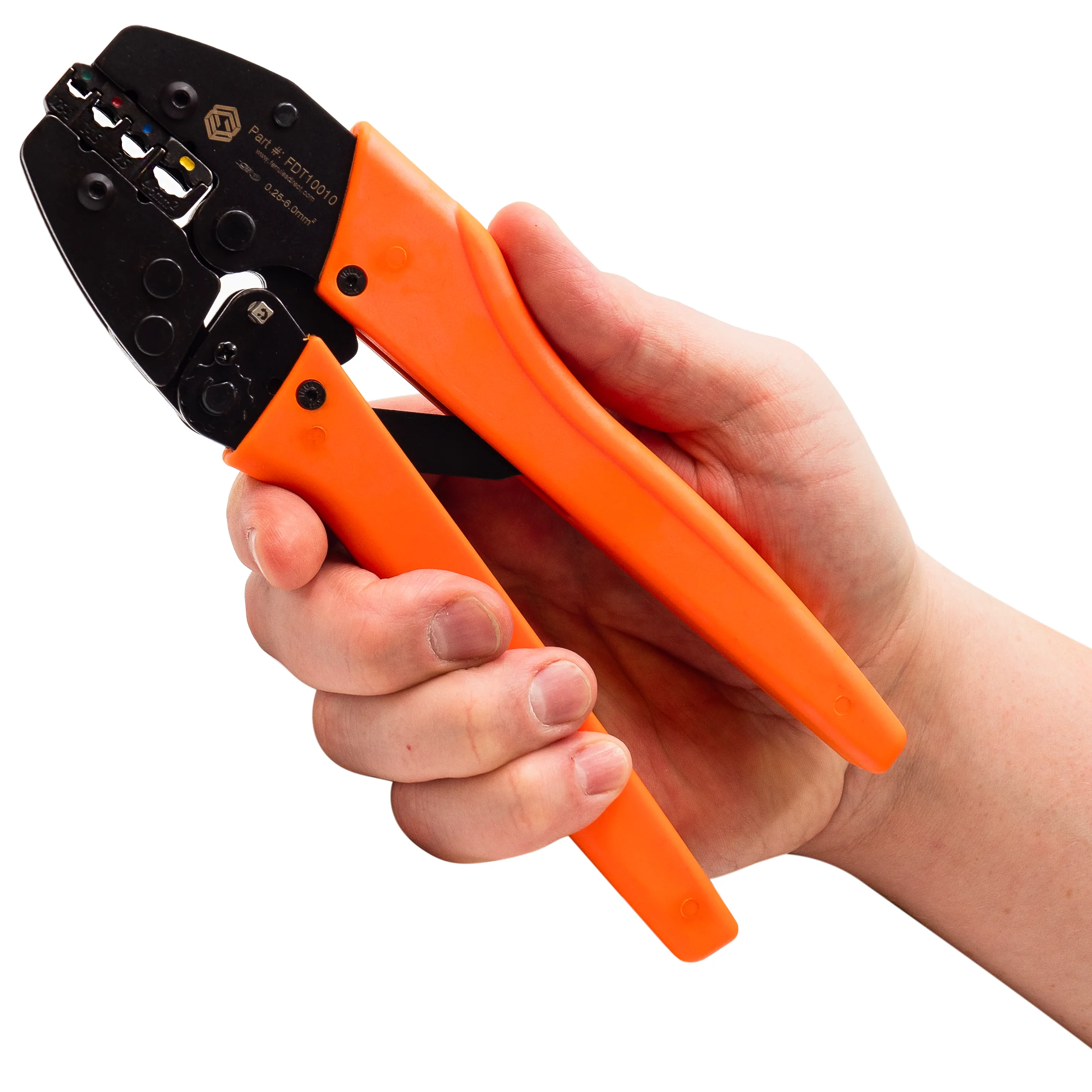 FDT10010 - 26 to 10 AWG Insulated Terminals Crimping Tool, Standard Type, Ratcheting, 1 Piece - Image 3