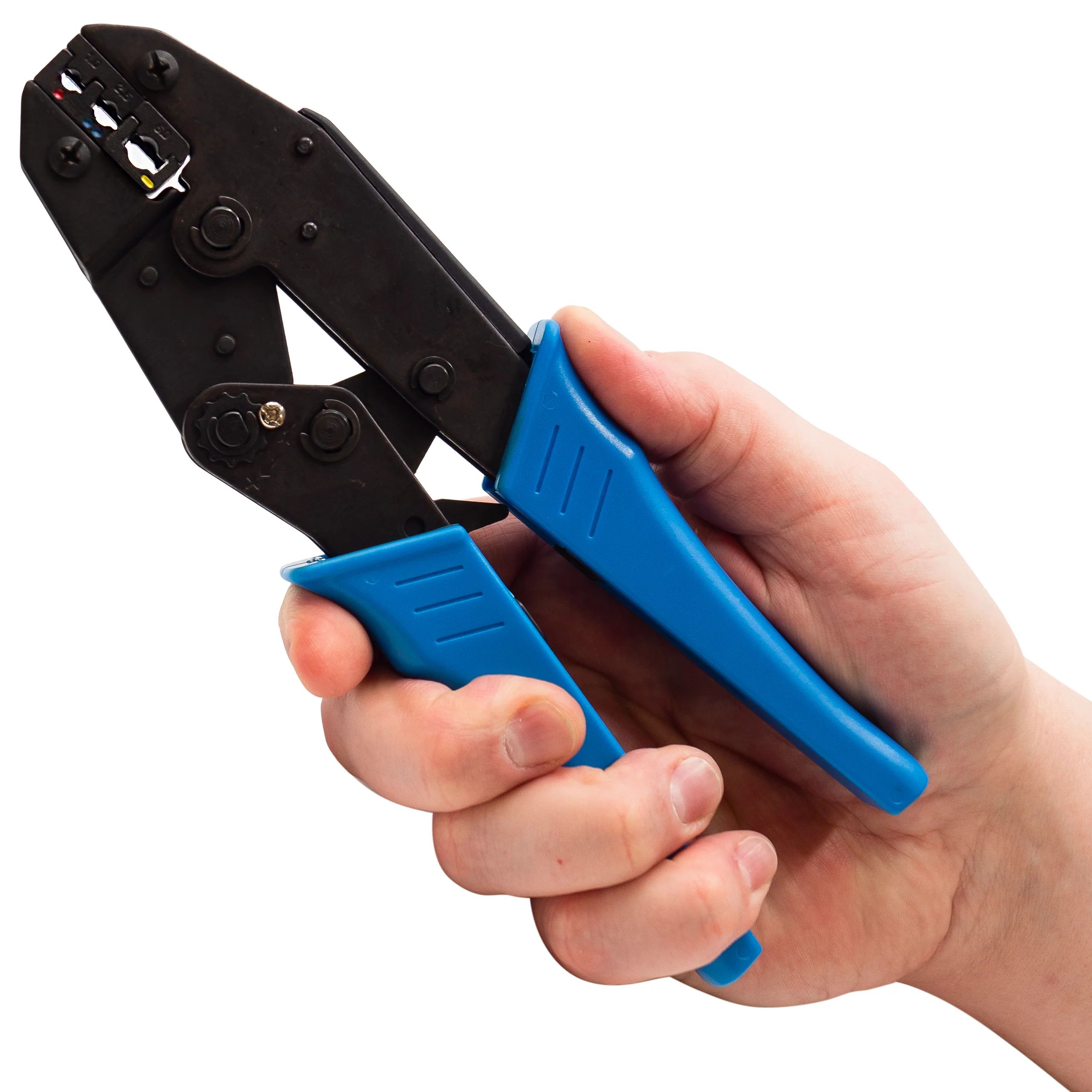 FDT10011 - 22 to 10 AWG Insulated Terminals Crimping Tool, Standard Size, Ratchet - 1 Piece - Image 3