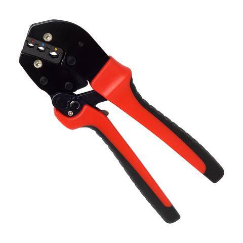 FDT10012 - 22 to 10 AWG Insulated Terminals Crimping Tool, Long Handles, Ratchet, 1 Piece