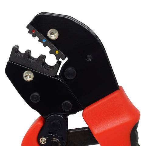 FDT10012 - 22 to 10 AWG Insulated Terminals Crimping Tool, Long Handles, Ratchet, 1 Piece - Image 2