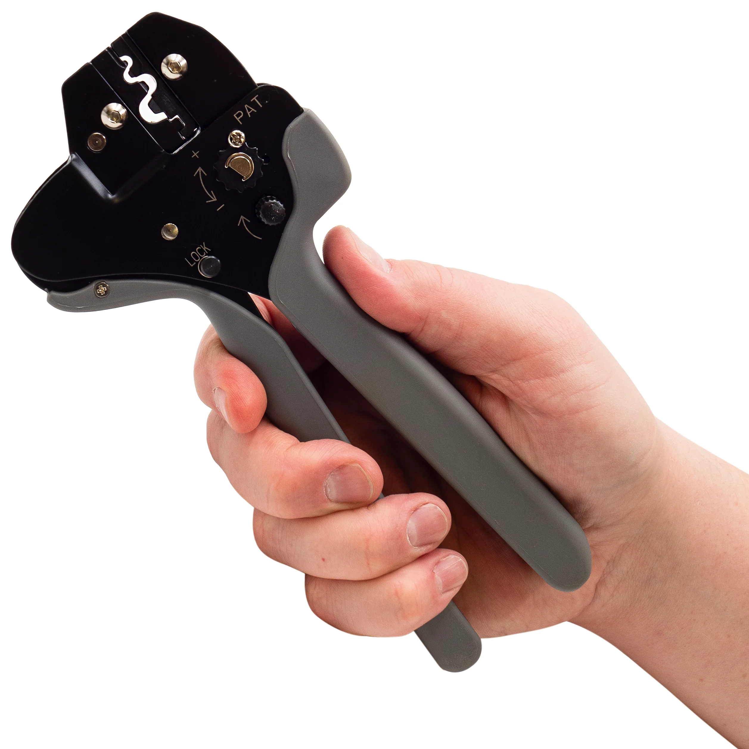 FDT10022 - 22 to 8 AWG Non Insulated Terminals Crimping Tool, Long Handle, Lateral Movement, 1 Piece - Image 3