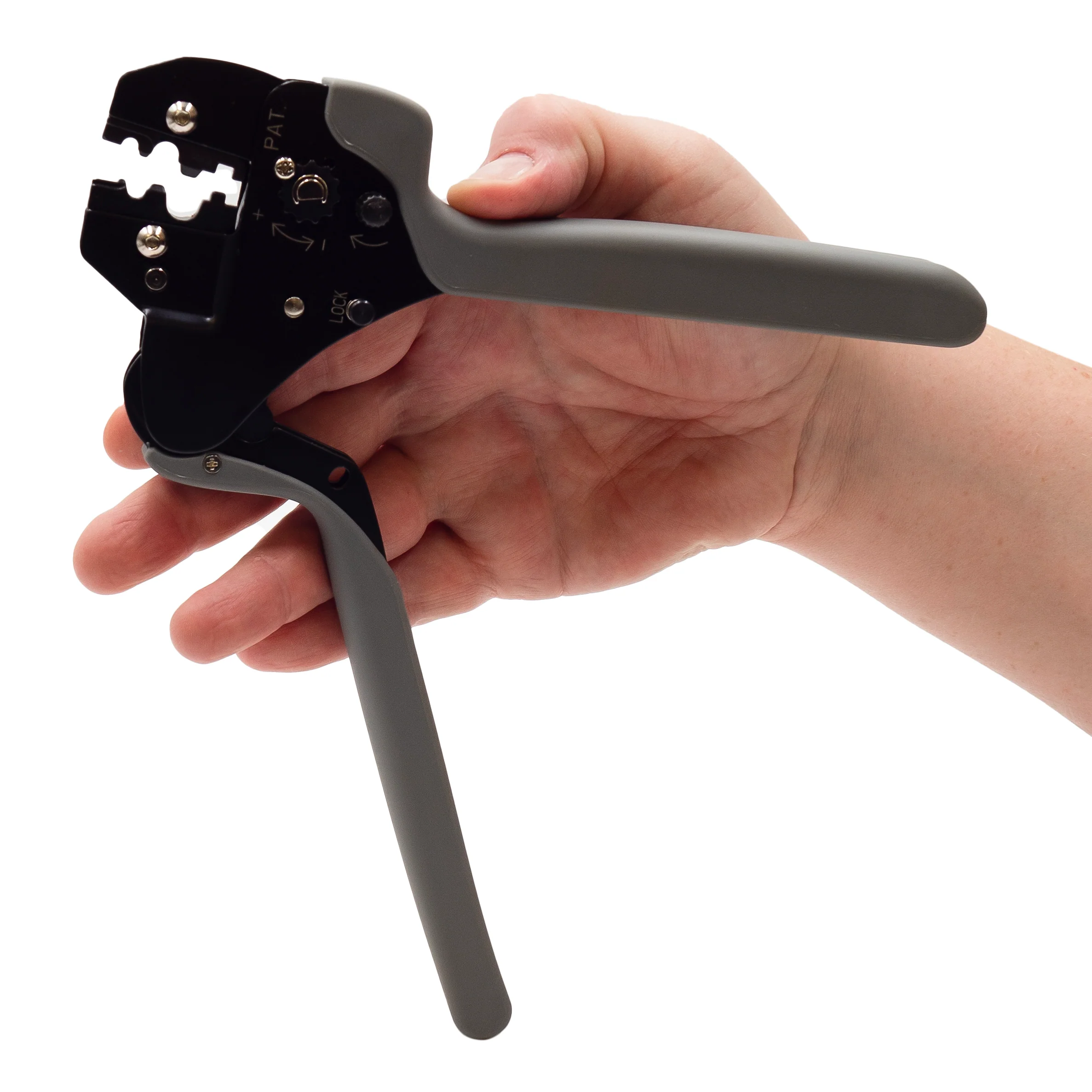 FDT10022 - 22 to 8 AWG Non Insulated Terminals Crimping Tool, Long Handle, Lateral Movement, 1 Piece - Image 4