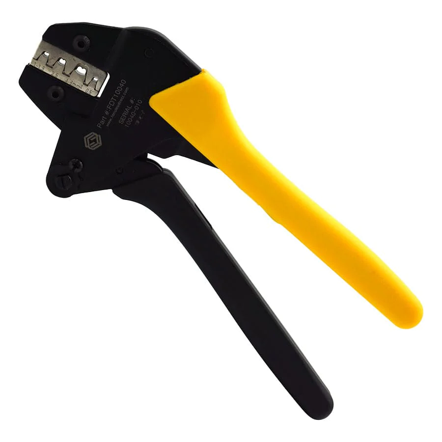 FDT10040 - 22 to 10 AWG Open Barrel Connectors Crimping Tool, Faston B-Type, 1 Piece - Image 2