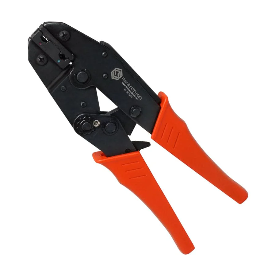 FDT10053 - 22 to 14 AWG Insulated Flag Terminal Crimping Tool, Ratcheting, 1 Piece
