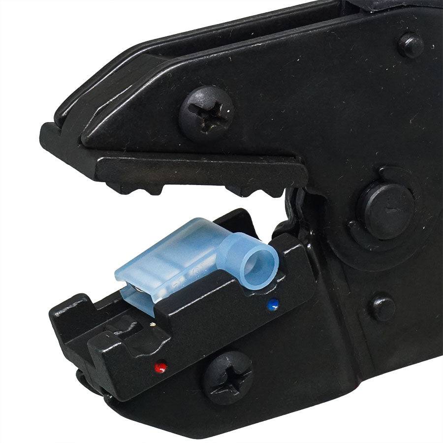 FDT10053 - 22 to 14 AWG Insulated Flag Terminal Crimping Tool, Ratcheting, 1 Piece - Image 4