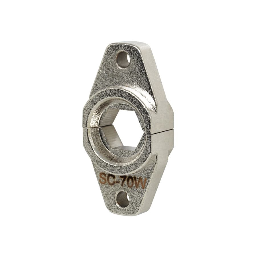 FEKHX6 - 8 AWG to 2/0 AWG Hexagonal Profile Crimping Die Set Kit for FEK50 Machine, 1 Set