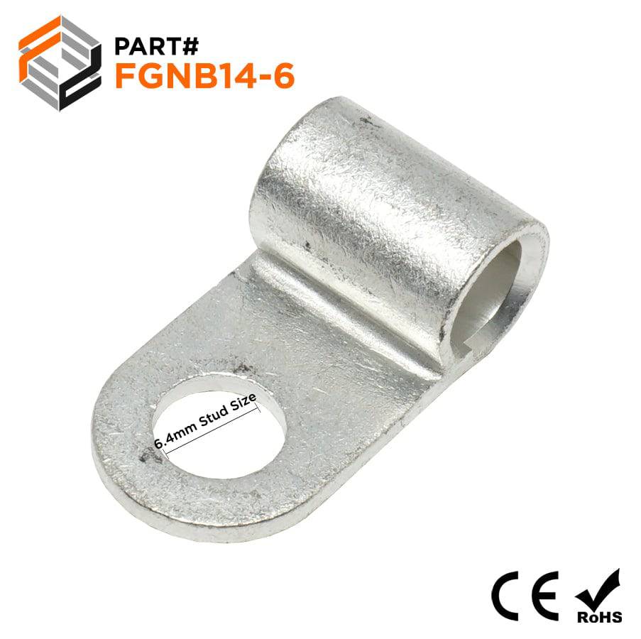 FGNB14-6 - Non Insulated Flag Terminal - Ring Tongue - 6AWG